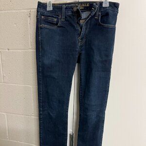 American Eagle blue jeans slim straight jeans size 30x32